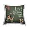 Stupell Industries Green Calligraphy Pet Lover Phrase Playing Dog Throw Pillow, 18" x 18"